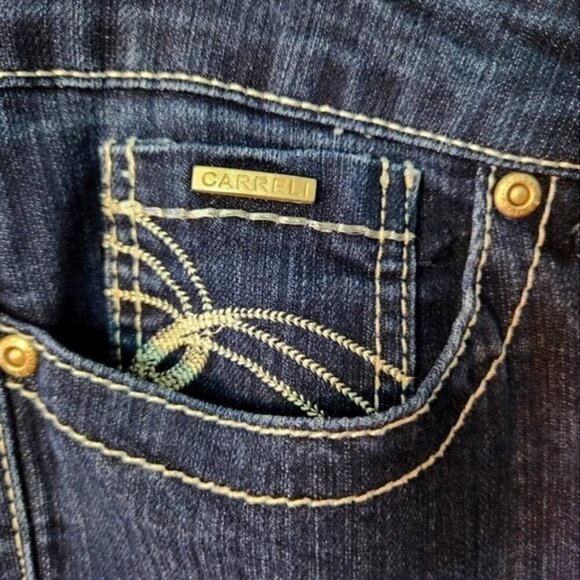 Carreli Women's Straight Leg Jeans Mid Rise, Double Stitch, Classic Fit, Size 31 - Picture 10 of 16